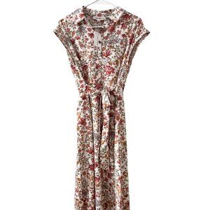 Lucky Brand Dress Size Small Ivory Floral